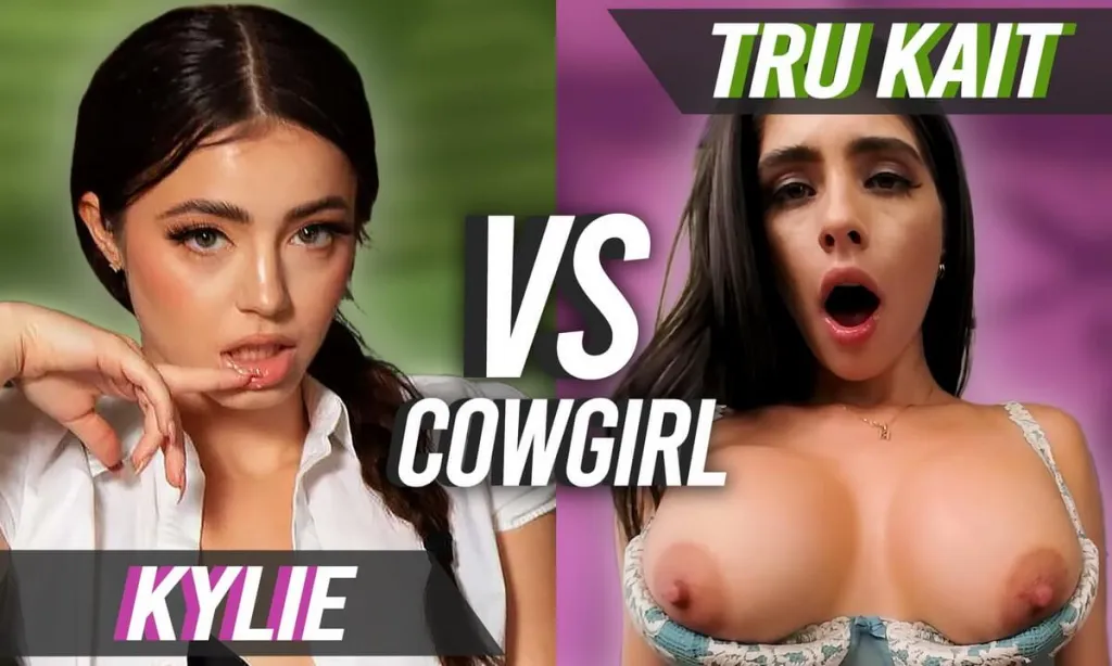 Kylie Quinn and Tru Kait in Cow Girl Compilation (VR 6K)