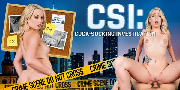 Madison Summers' VR Crime Scene Investigation: Fake Death & Creampie