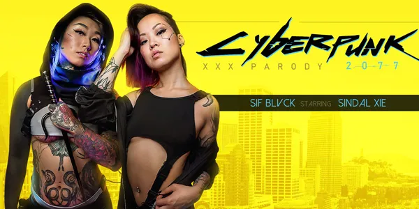 Cyberpunk 2077 Parody: Sindal Xie, Sif Blvck - Threesome VR Porn