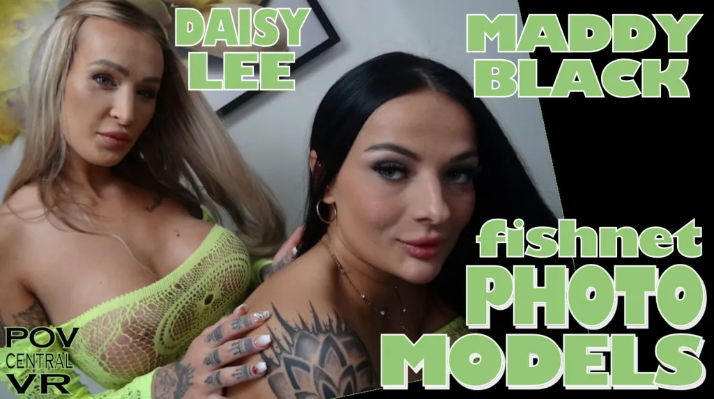 Daisy Lee and Maddy Black's Hot Photo Shoot: Threesome Blowjob & Cum Swapping