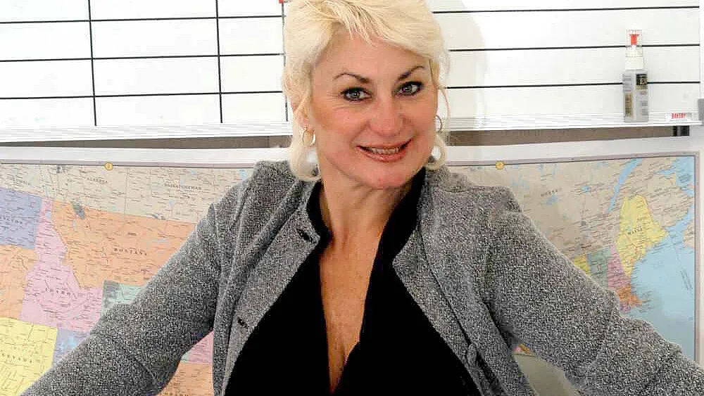 Dana Hayes - MILF Threesome: Desk-Rattling Lessons with Stocking-Clad Professor