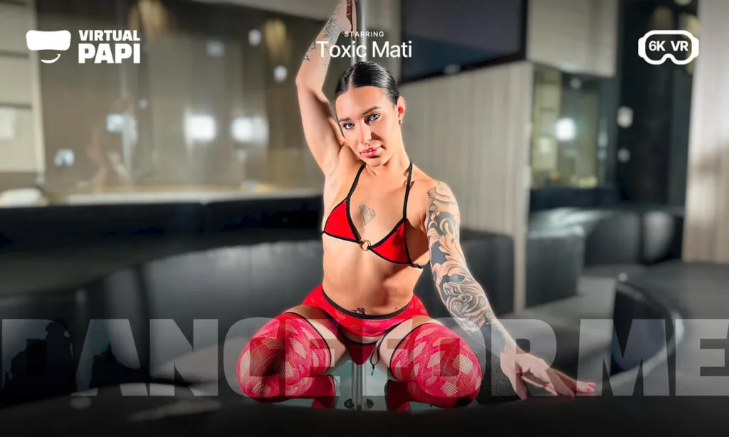 Toxic Mati's Brunette Missionary and Doggy Style Performance in 180° VR
