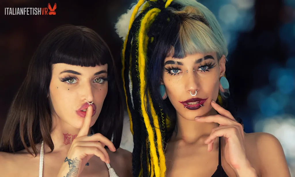 Medusa Noroi and Susy ItalianFetishVR: Lesbian Fingering Session in VR - Brunette Babes in 60 FPS