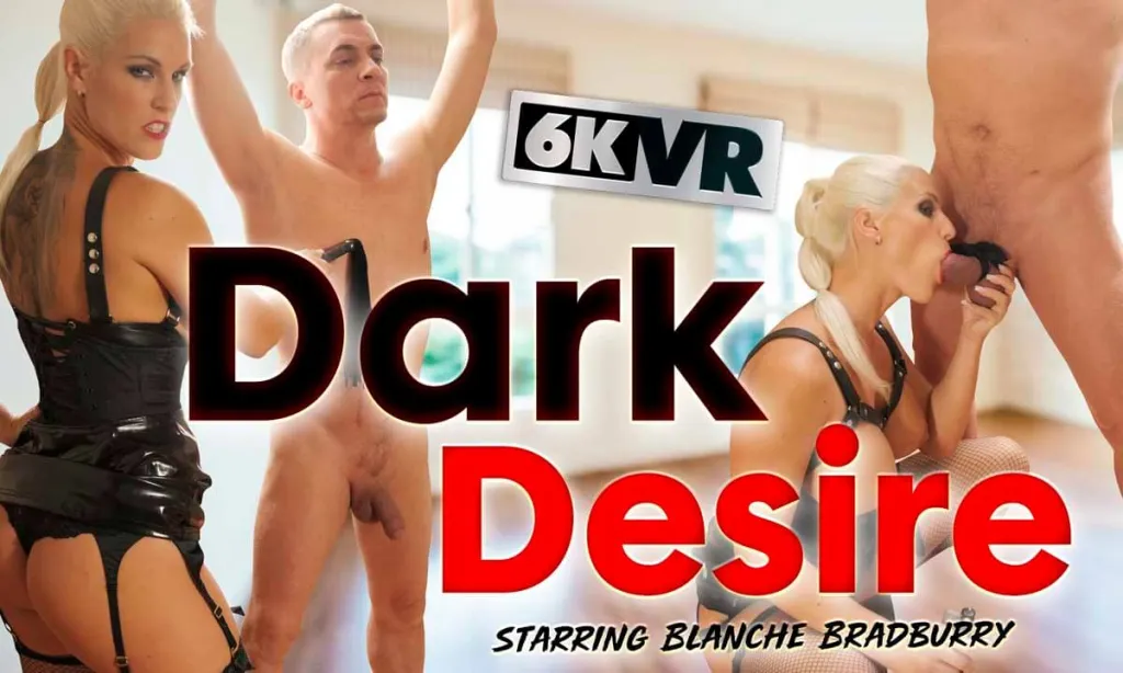 Blanche Bradburry's BDSM Adventure in 180° VR - 3D, 6K, Big Boobs