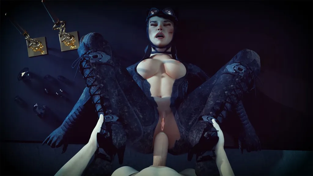 Catwoman's VR Heist: HD Brunette Anal with Wanksy
