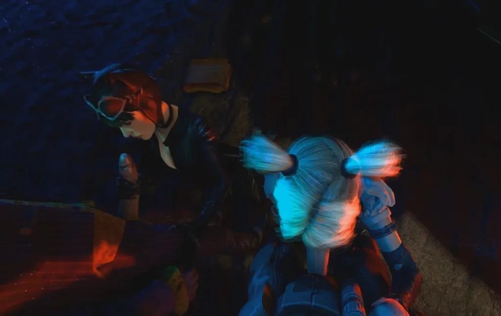 Catwoman and Harley Quinn's VR Hentai Blowbang (Blonde, 180°, 60 FPS)