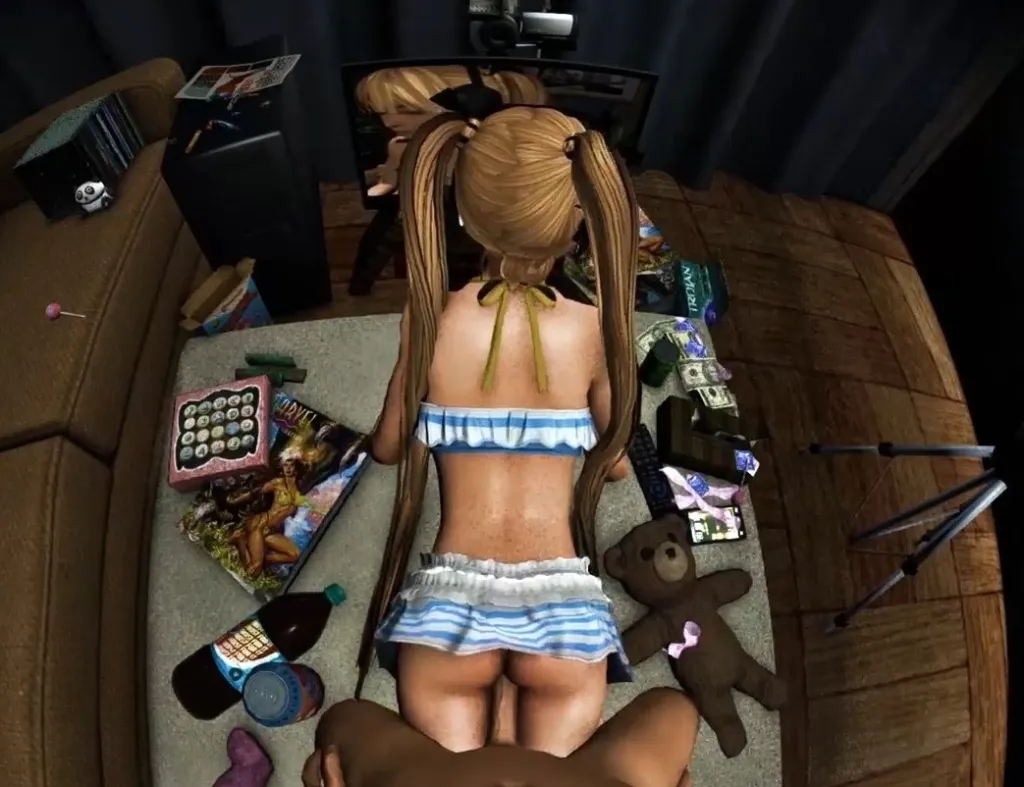 Blonde, Hentai, and Dark Zalivstok in 180° Doggy Style VR Hentai Anime