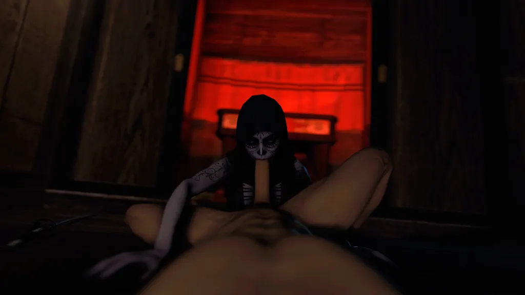 Death and Deadpool's Unique Relationship: A 180° VR Blowjob Animation