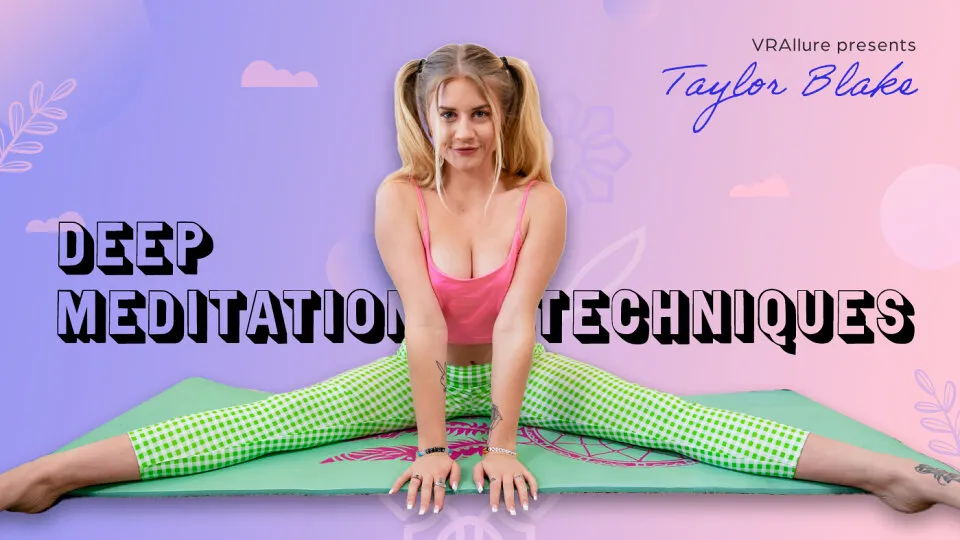 Taylor Blake's Relaxing Yoga Session with Vibrator - Solo Fingering & Vibrator Play