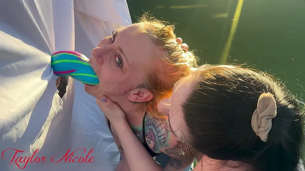 Lesbians Performing Intimate Acts with Dildos - Female Performers' Names" Replace "Female Performers' Names" with the names of the three most relevant performers. If not provided, use "Actress 1, Actress 2, Actress 3".