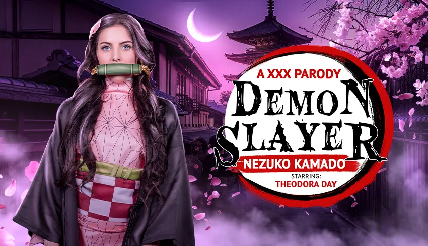 Theodora Day: Demon Slayer's Intimate Parody - Brunette VR Porn Star Saves the Day