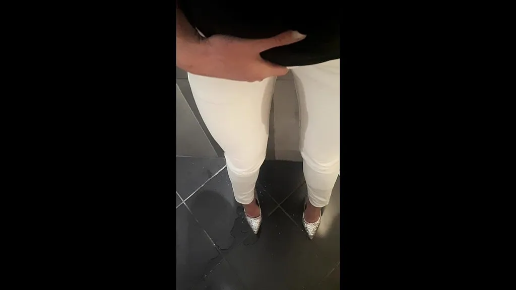 MILF Performers: Name1, Name2, Name3 - Pissing in White Jeans