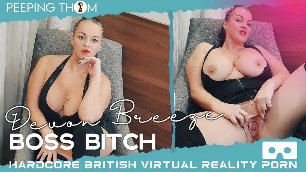 Solo Fingering with Devon Breeze - HD Brunette in High Heels