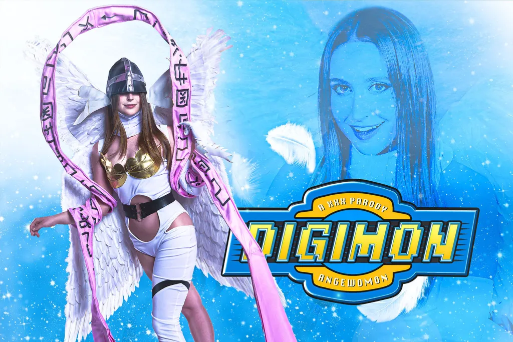 Laney Grey in Archangel-type Angewomon Cosplay Sex Scene