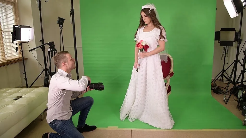 Evelina Darling and Nick Whitehard in Brunette Russian Bombshells: A Blowjob & Lingerie Show