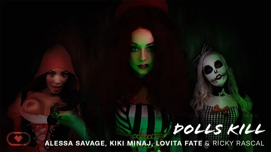 Halloween Orgy with Lovita Fate, Kiki Minaj & Alessa Savage: Anal, Fisting, Pussy Licking (VR, HD)