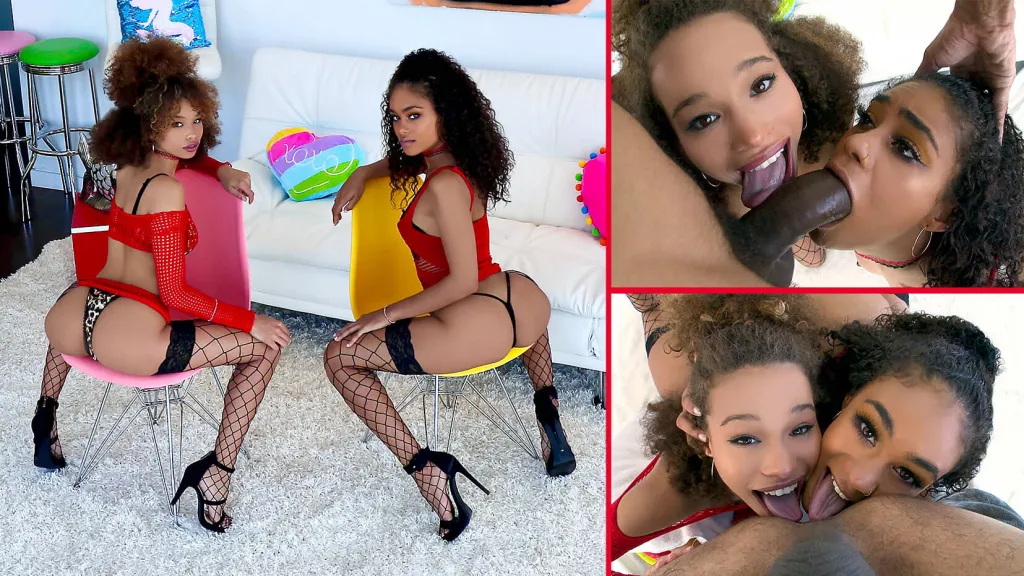 Scarlit Scandal, Cecilia Lion in a Steamy Threesome - POV Ball Sucking, Natural Tits, Cum Swallowing