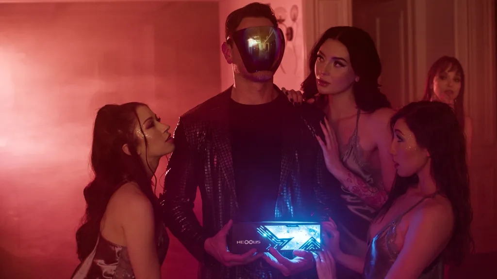 Charlotte Sins, Maya Woulfe, Alex Coal & Ryan Driller in Stepsisters' Sci-Fi Erotic Adventure