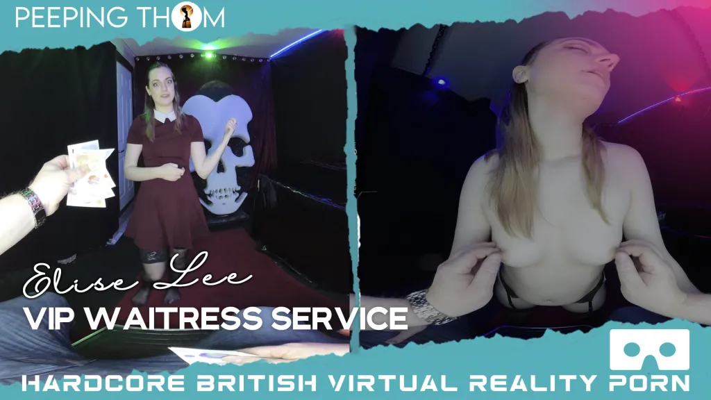 Elise Lee's Brunette Teen Fingering Stockings & Piercing POV Video