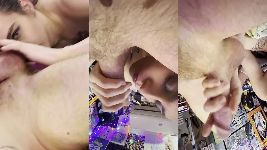 Girl Rimming Man: Perfect Ass & Big Cock - Amateur Rimming, Deep Throat, HD