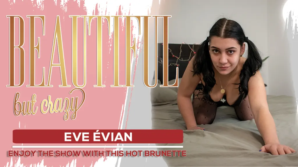 Eve Evian's Solo Stockings and Dildo Fingering Session in HD