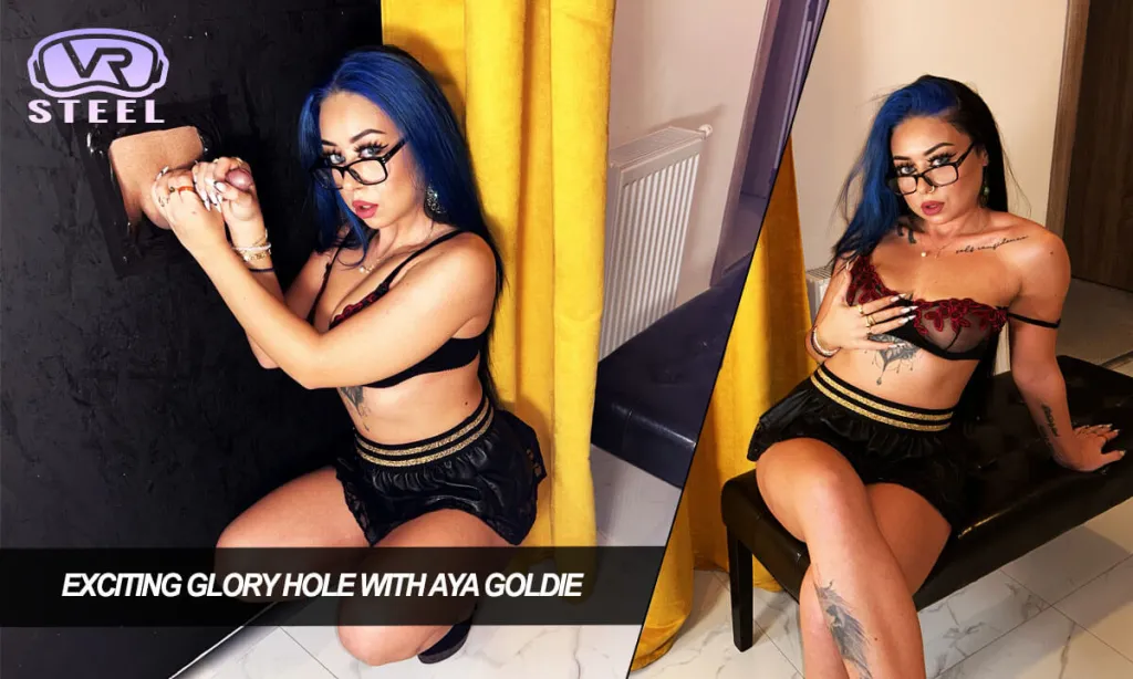 Aya Goldie, Stefan Steel: Cum in Mouth 180° Glasses & Tattoo VR Video (4K)