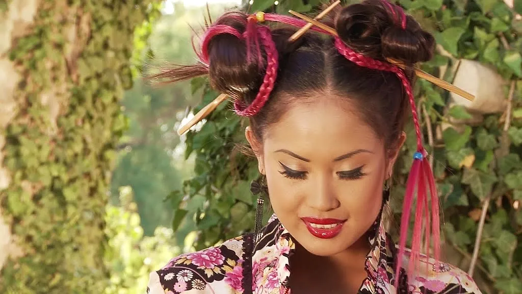 Danika's Geisha-Inspired Solo Performance: Asian Beauty Reveals 34C Tits and More
