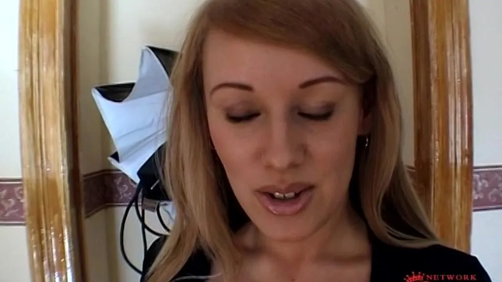 Jenny B's Intimate Lingerie Show: Brunette Bombshell in Stockings and Heels
