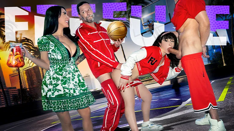 Pixie Smalls in Surprising Family Bonding Session: Basketball Threesome