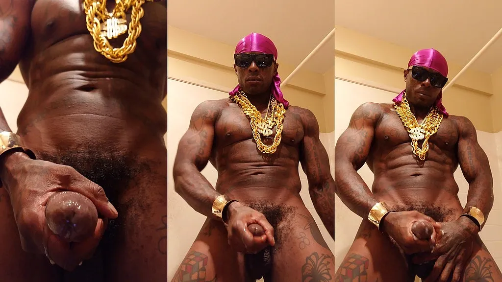 Tall, Dark, and Dominant: Bravo, Johnson, and McPherson - Muscular Black Men in Fetish Solo Performance