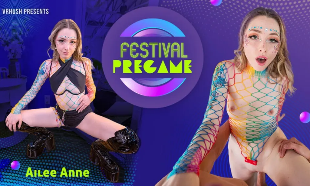 Ailee Anne's Music Festival Pregame: 4K VR Sex Scene (Missionary, Doggy Style, Cowgirl)
