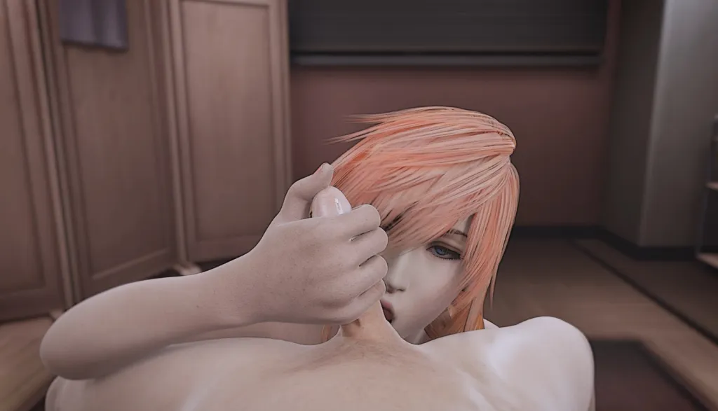 Lightning Farron's VR Hentai Blowjob & Deep Throat Session in 3D HD