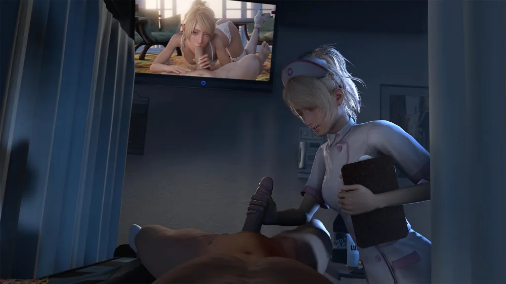 Luna Freya's Seductive Nursing Session in VR - Big Boobs & Big Cock POV