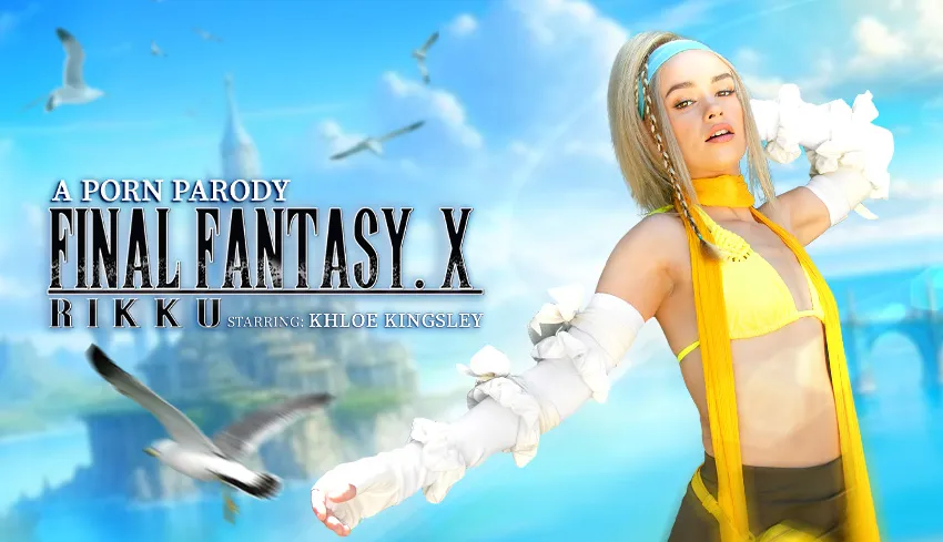 Khloe Kingsley in Final Fantasy X: Rikku's VR Cosplay Blowjob Experience