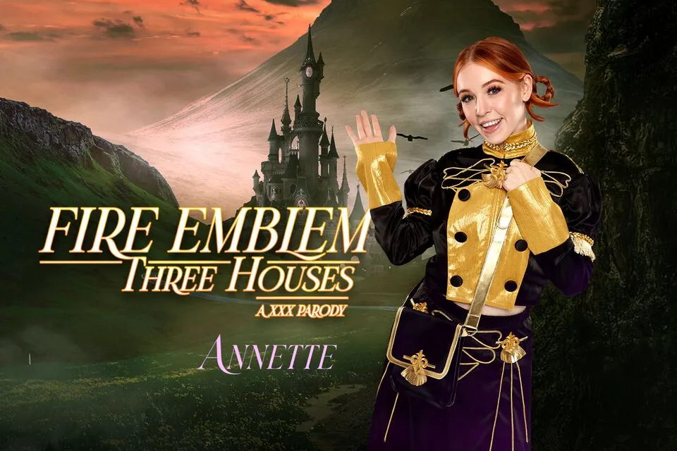 Madi Collins as Annette (Fire Emblem Three Houses) - 180° VR Red Head Teen Cosplay Blowjob