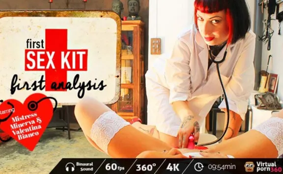 Valentina Bianco and Mistress Minerva - Brunette Lesbians in 4K VR