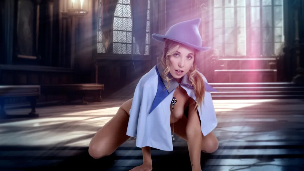 Millie Morgan's Magical Blowjob: French Sorceress in 180° VR