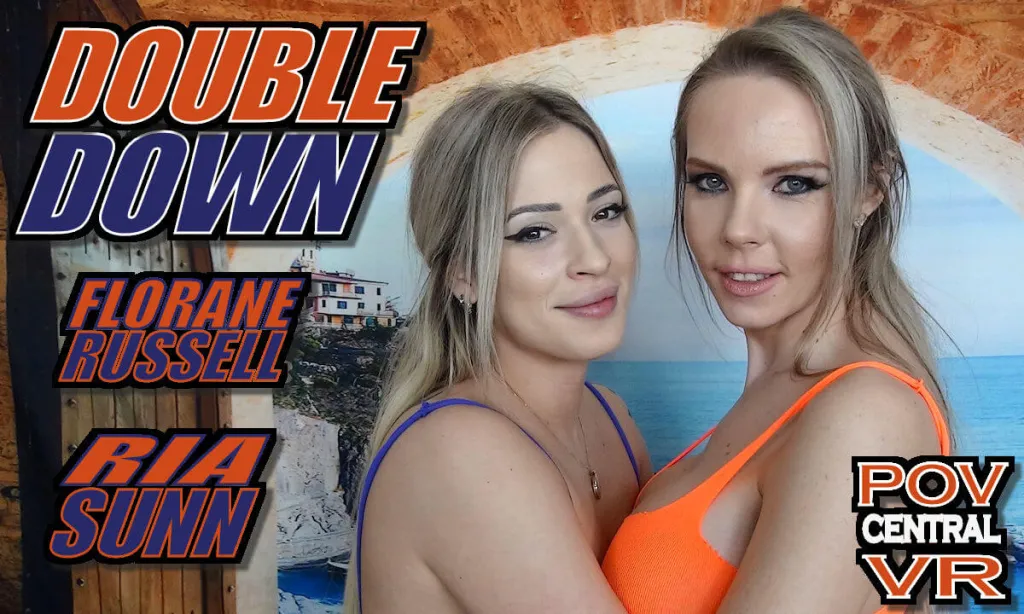 Florane Russell, Ria Sunn - Blonde Threesome Cum Swapping POV Video (4K)