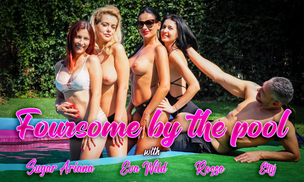 Rosse, Eva Wild, Etty Luxxx in Outdoor Cow Girl & Reverse Cow Girl (VR 180°, POV)