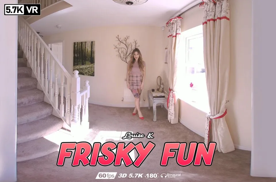 Louise K's Brunette Solo Striptease - HD & 3D