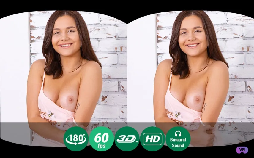 Naughty Bee's VR Solo Masturbation Dream - Big Ass, Brunette, Spanking