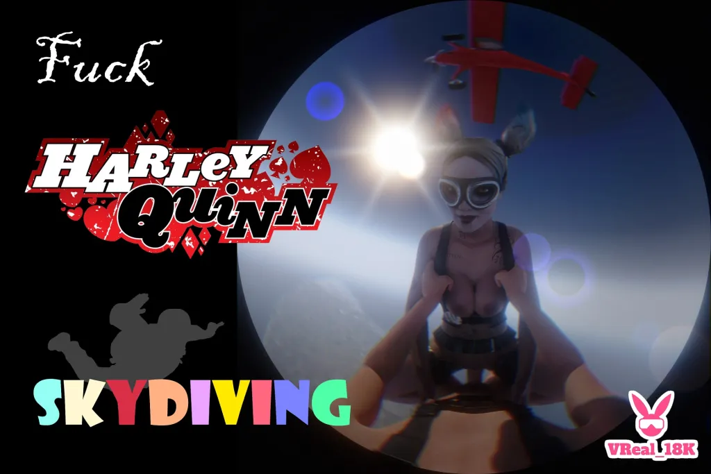 Skydiving Sex with Harley Quinn (3D CGI) - Harley Quinn, Performance Unknown, Missionary Position