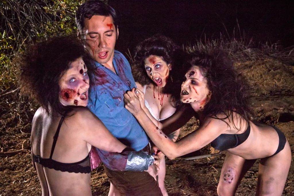 Joanna Angel, Dana DeArmond, Veruca James in Evil Head Parody HD - Rough Sex Scene