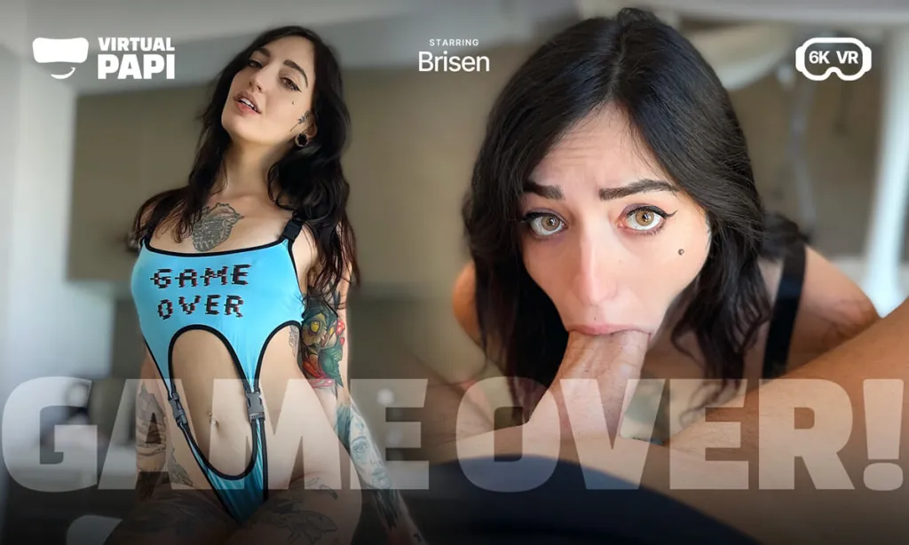 Brisen and Virtual Papi in Brunette Brunette 180° VR 6K 3D Gonzo