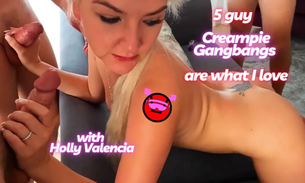 Holly Valencia's Hotwife Gangbang: VR Masturbation and Creampie Experience