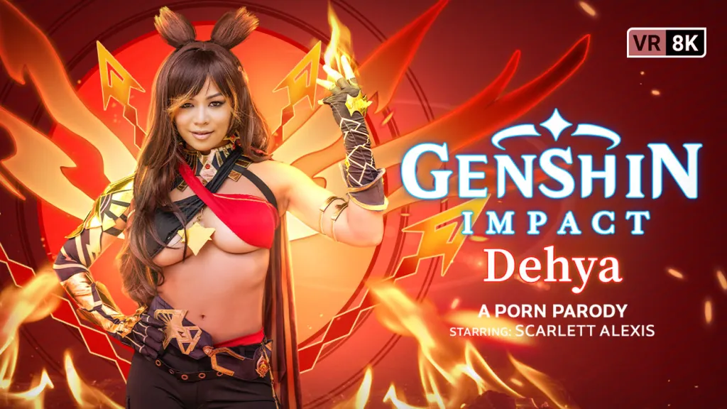 Scarlett Alexis in Genshin Impact: Dehya's Virginal Blowjob Experience - VR Cosplay Porn