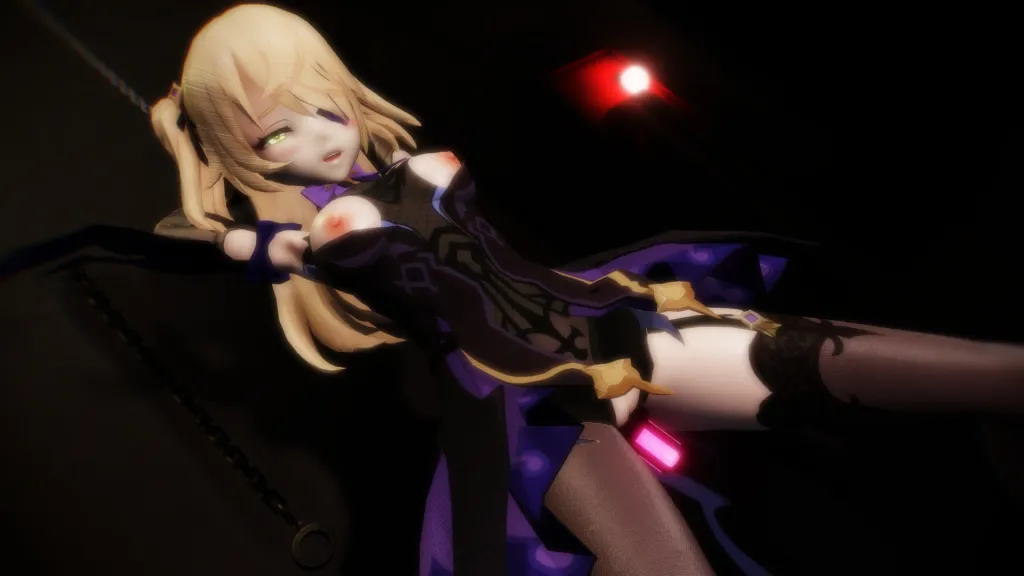 Fischl's Masturbation POV - HD Blonde Hentai (VR)