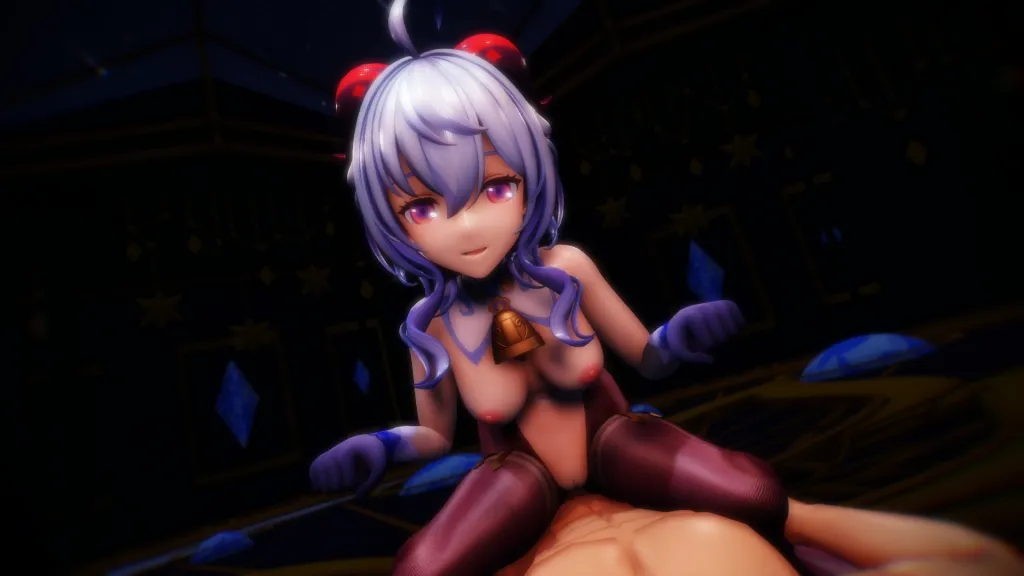 Ganyu's Cow Girl VR Hentai - 180° POV Creampie (VR, 60 FPS)