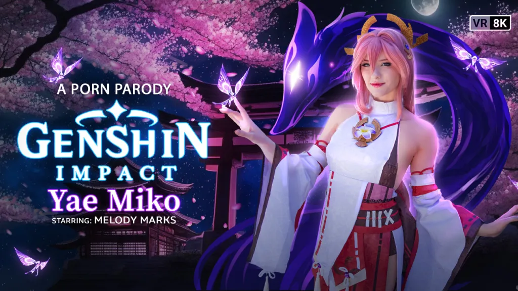 Genshin Impact: Yae Miko (A Porn Parody) - Melody Marks as Yae Miko