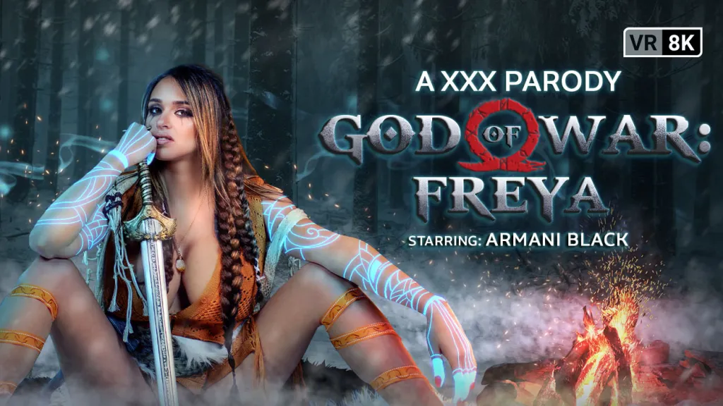 God of War: Freya's VR Blowjob Cosplay by Armani Black